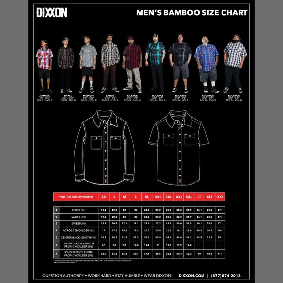 DIXXON FLANNEL - PIERSIDE Bamboo Shirt SS - Men's 2XL - Picture 8 of 9